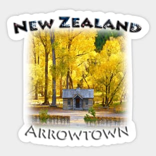 New Zealand - Arrowtown Autumn Sticker